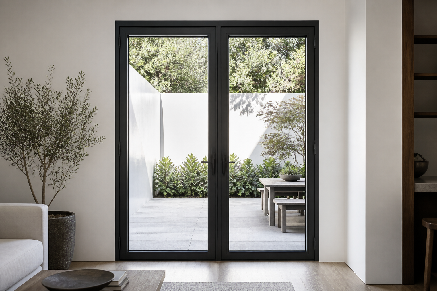 VLX 100 Double Swing / French Door in Hialeah Gardens, FL | Sightline Windows & Doors Hialeah Gardens - detail 6