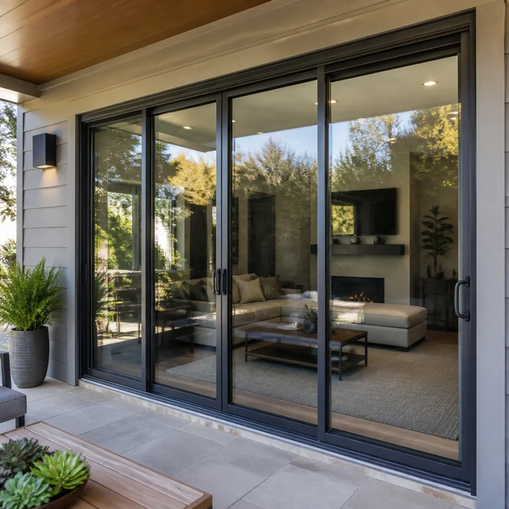 Sliding glass doors
